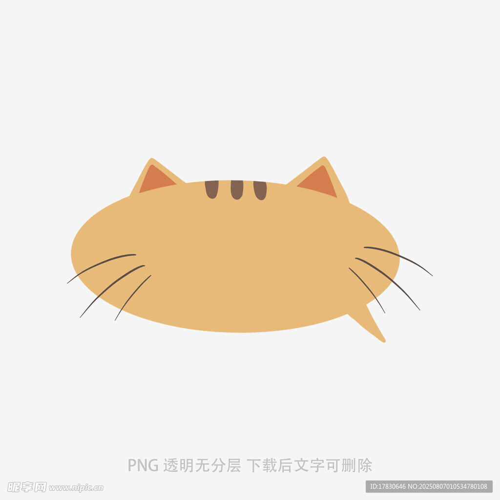 可爱卡通猫咪头像设计