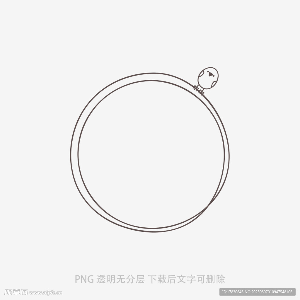 简约金属圆环饰品设计图