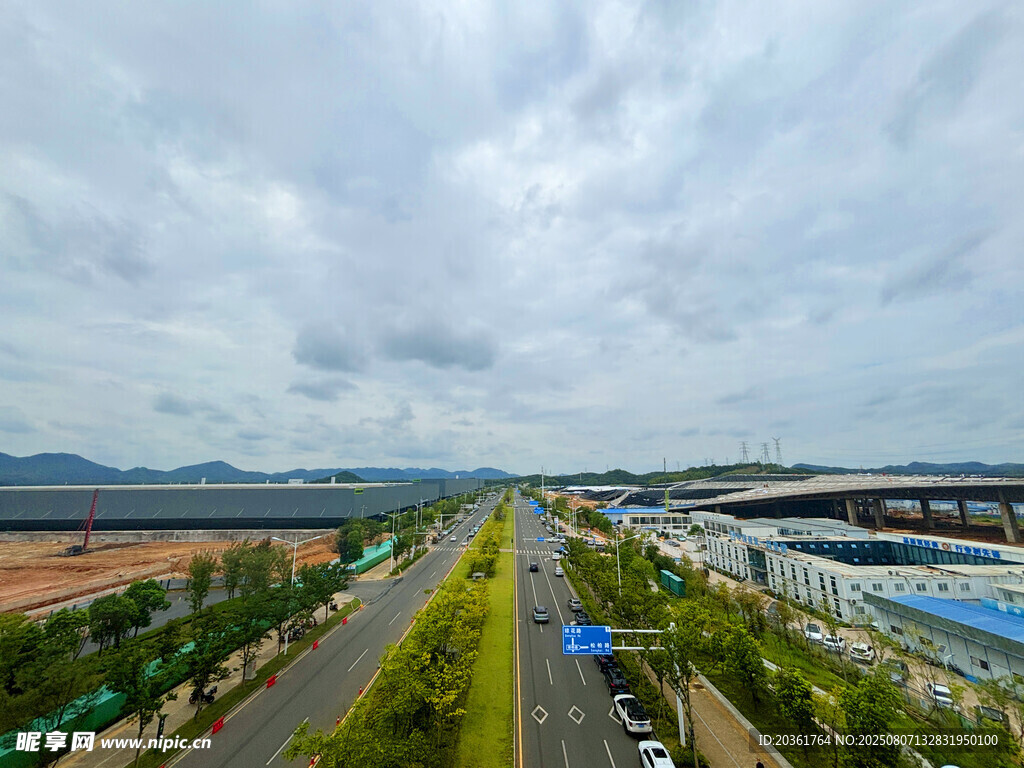 城市道路全景风光