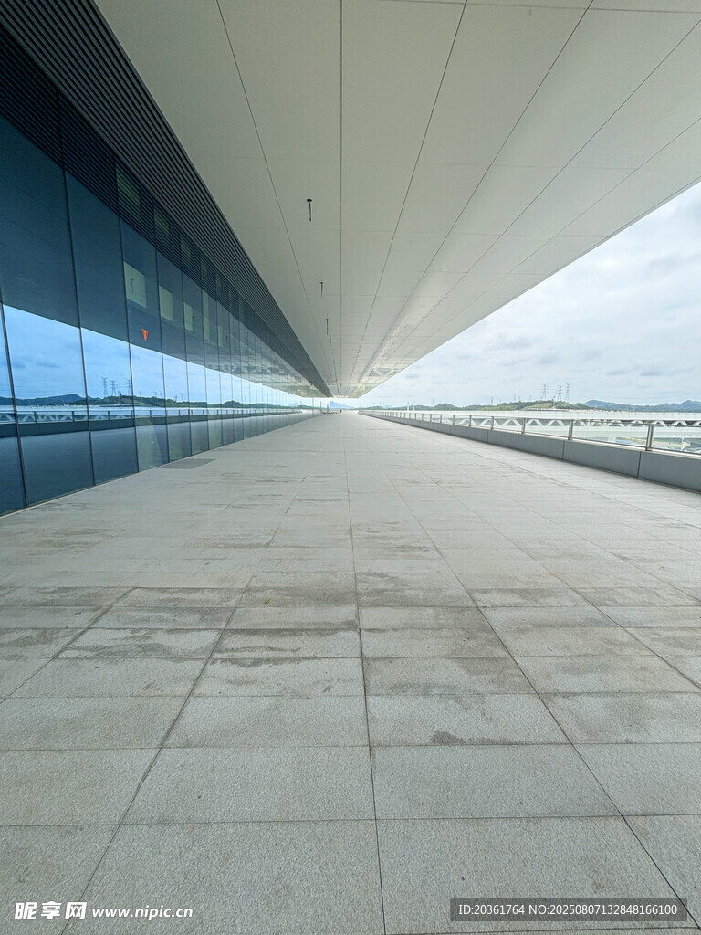 现代长廊建筑空间景观