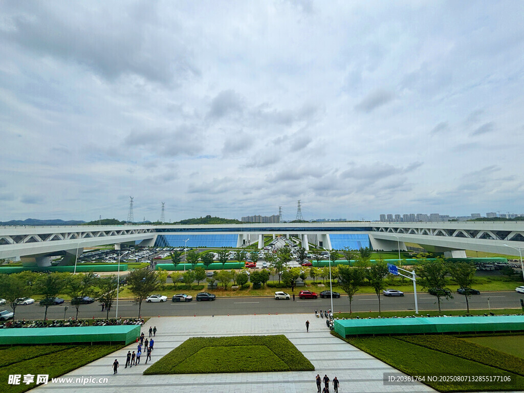 现代化建筑景观全景