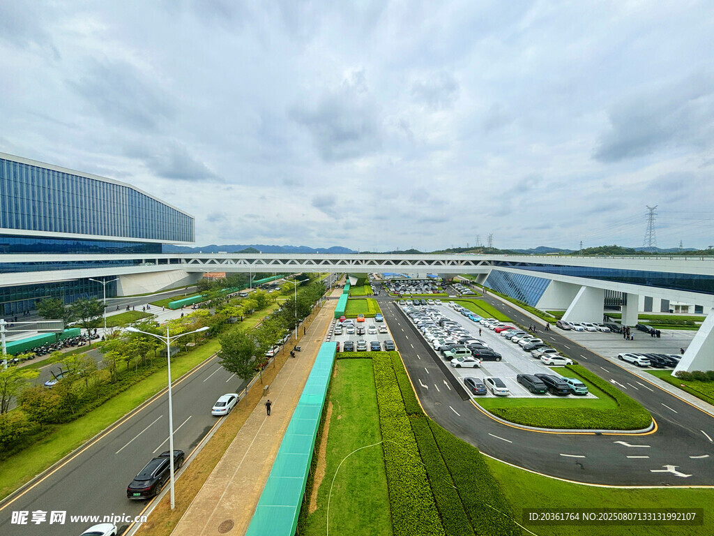 现代化园区俯瞰景观