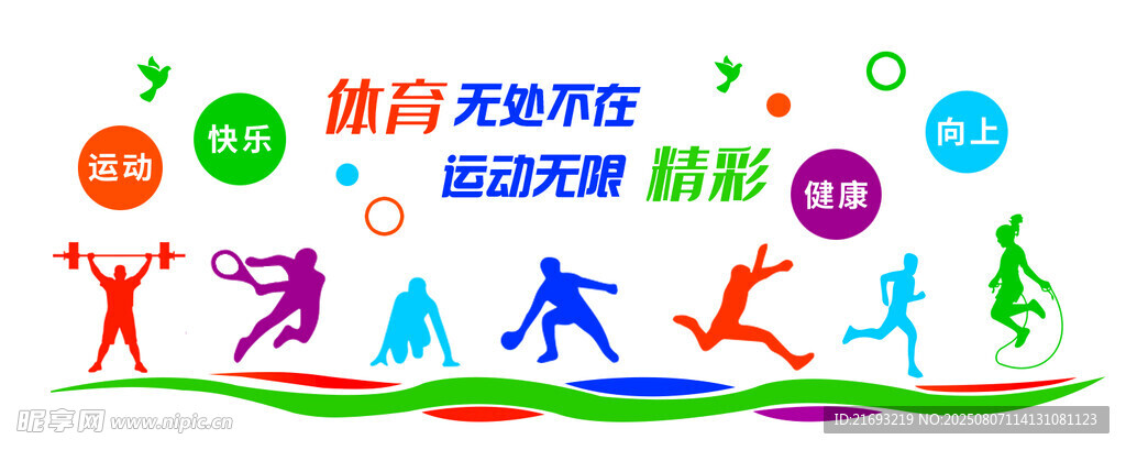 健身房形象墙