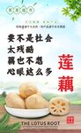 莲藕美食宣传海报