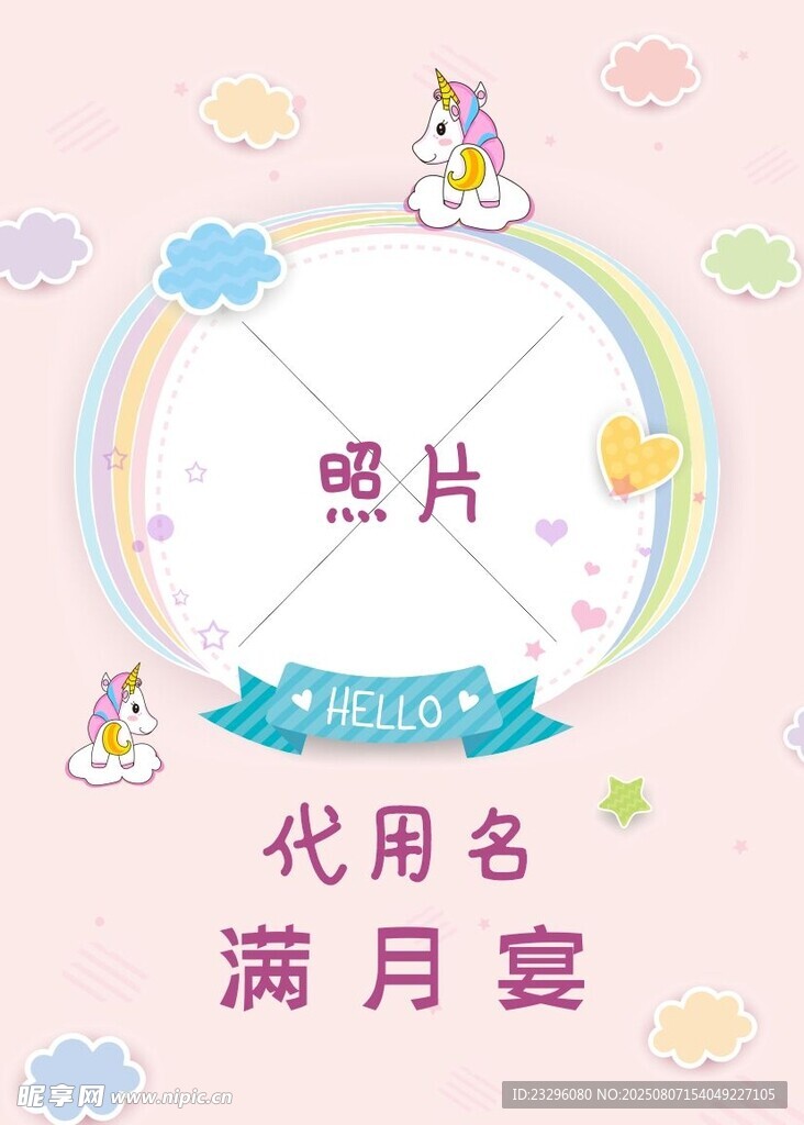宝宝满月宴照片占位图