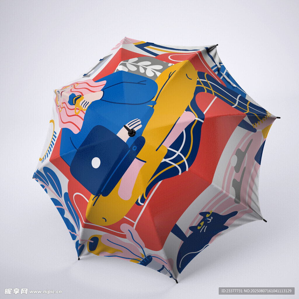 3D雨伞模型定制VI提案