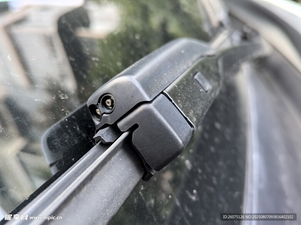 汽车雨刮器细节特写