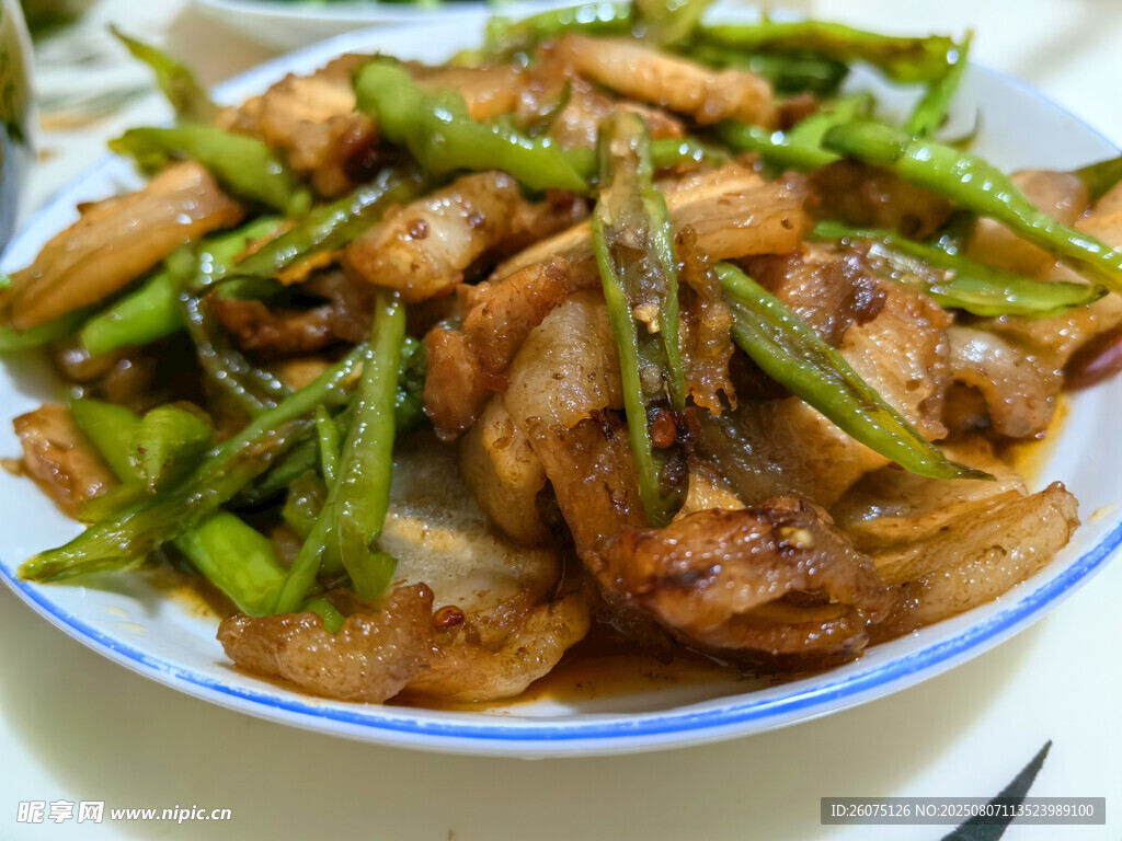青椒炒五花肉