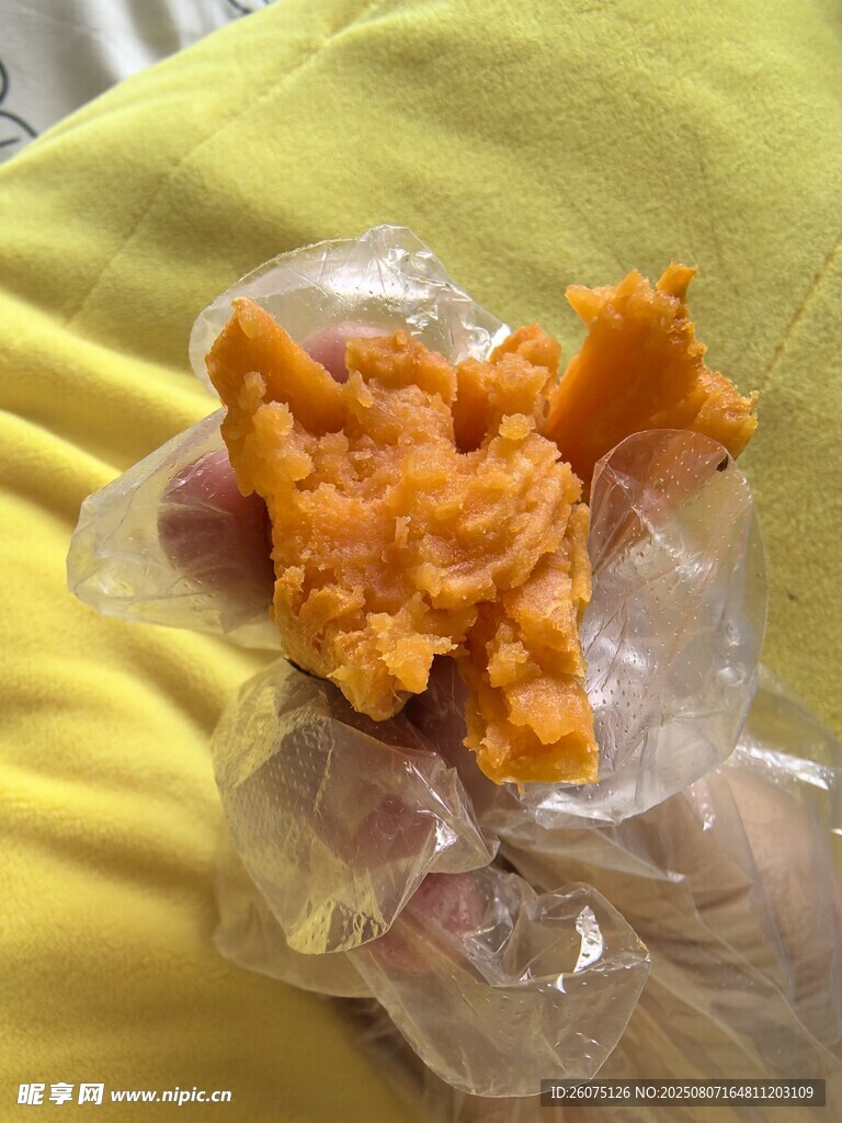 红薯泥特写