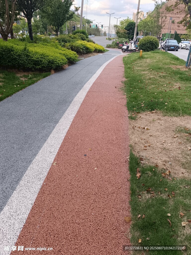 城市彩色步道景观