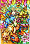 奇幻动漫风少年与神话元素
