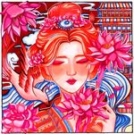 古风美妆少女艳丽东方古韵