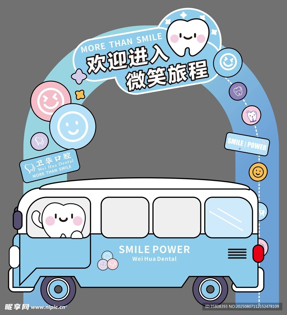 牙科口腔拍照框美陈