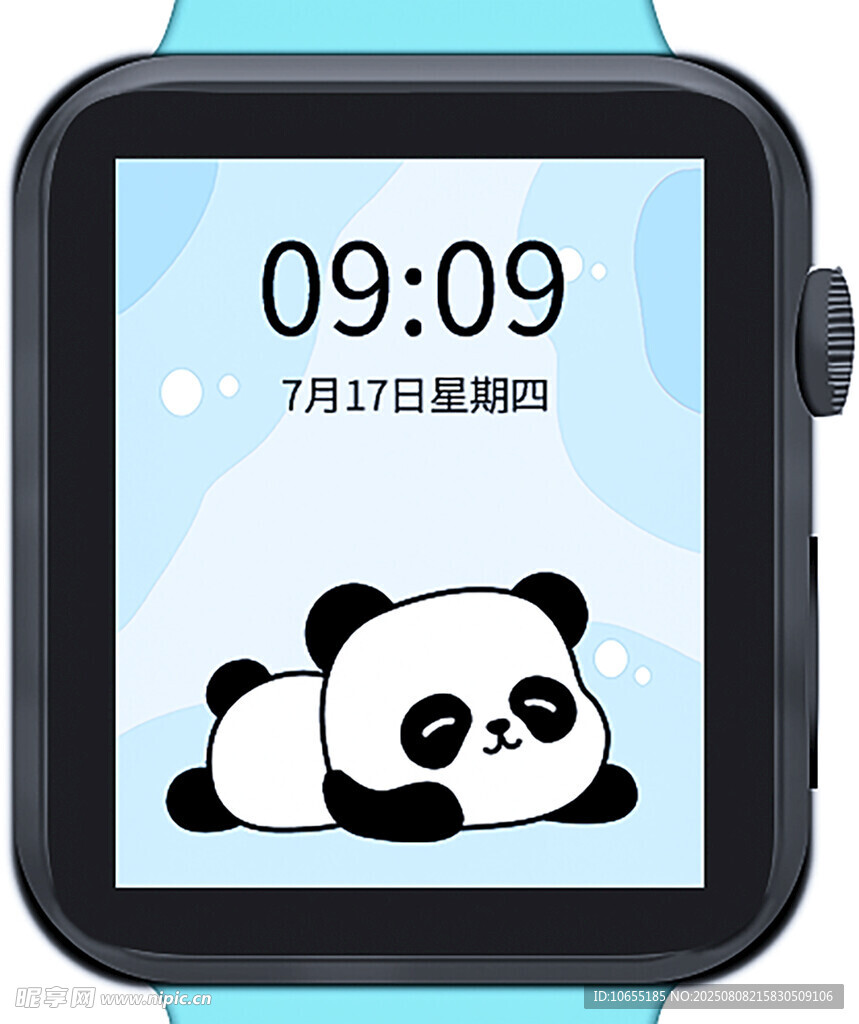 熊猫主题智能手表界面