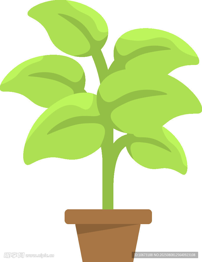 盆栽绿植插画