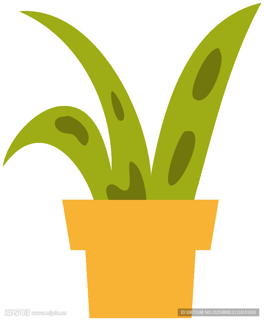 盆栽绿植插画