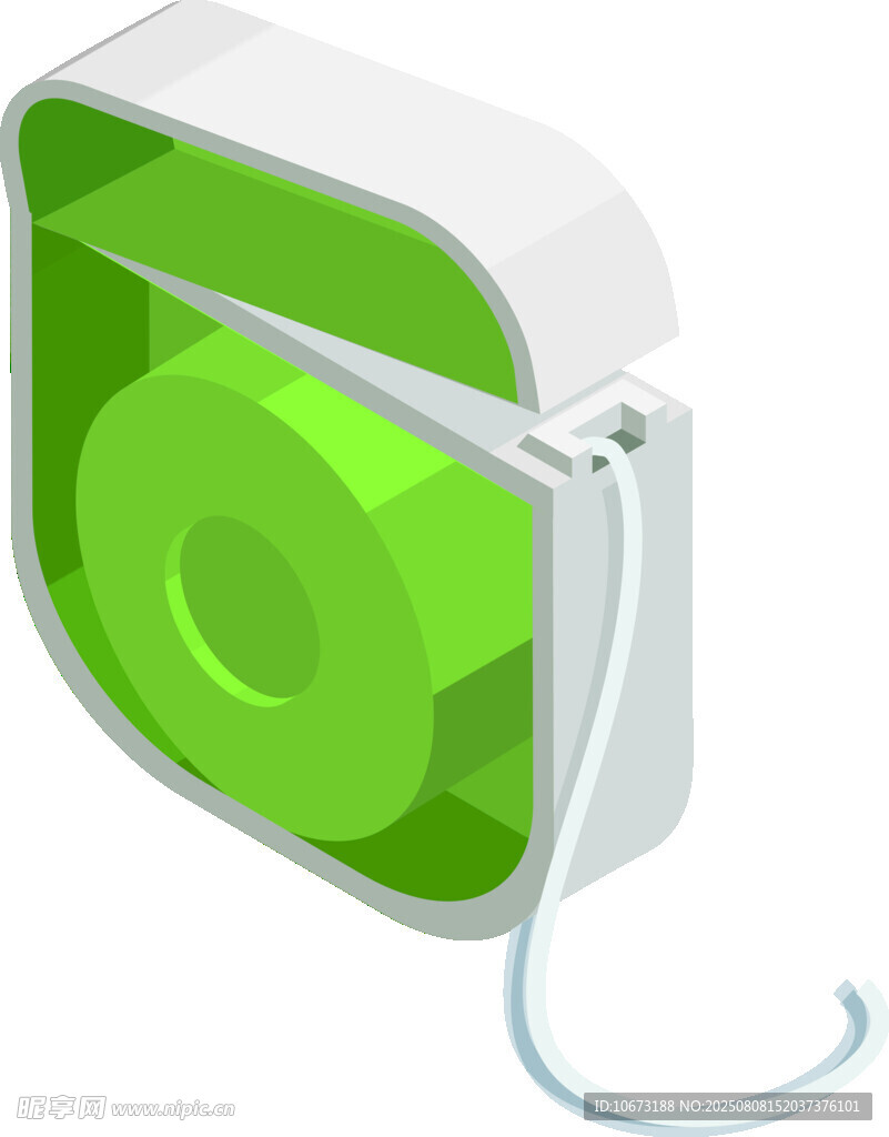 绿色充电图标3D效果图
