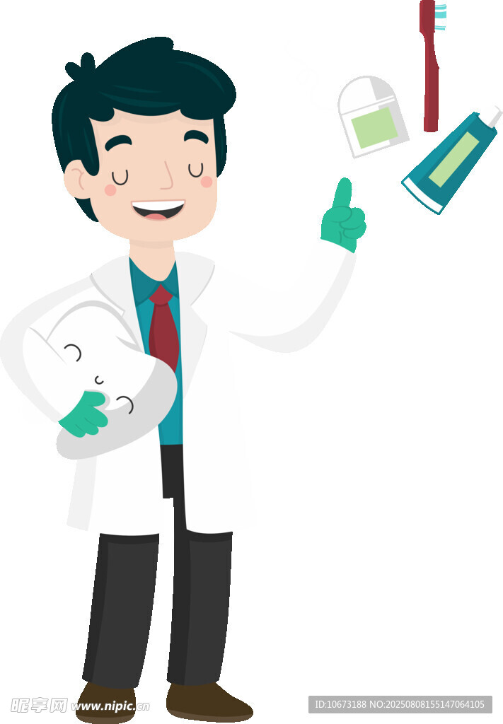 科学家手持试管做实验