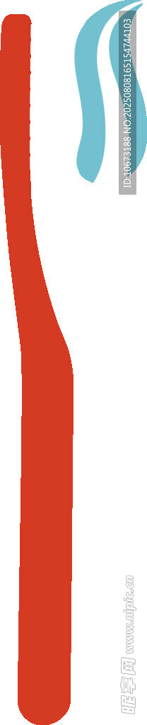 红色餐具插画