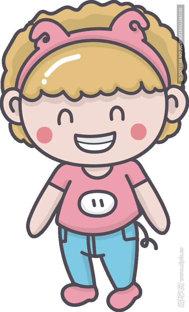 可爱卡通小女孩形象