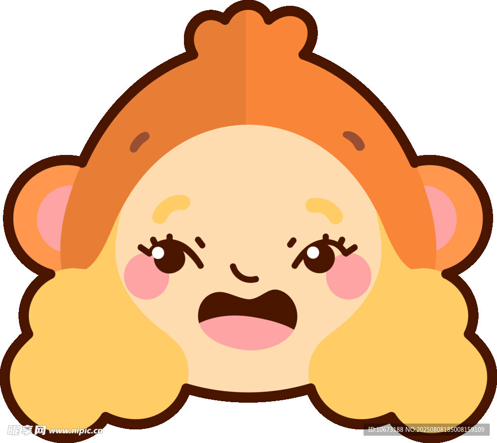 可爱猴子卡通表情