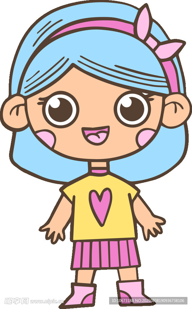 可爱卡通小女孩形象