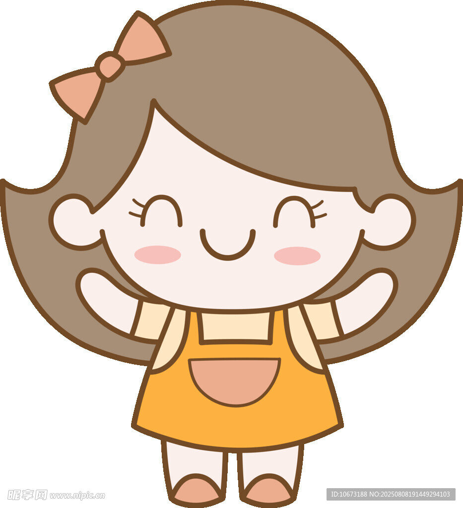 可爱卡通小女孩形象