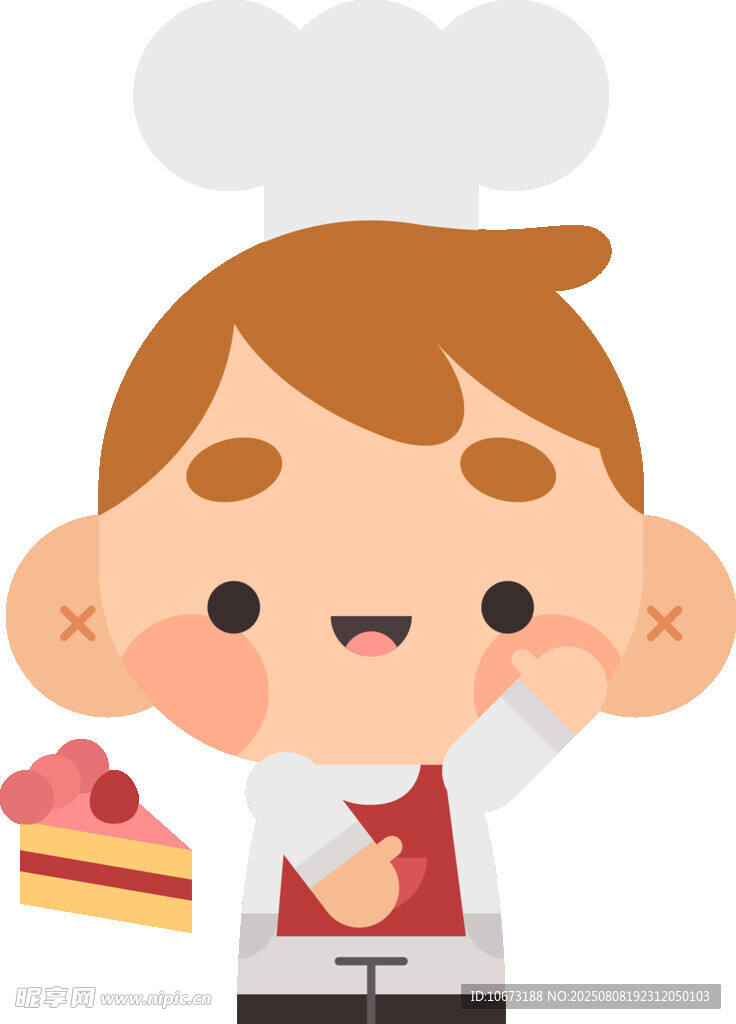 可爱小厨师与美味蛋糕