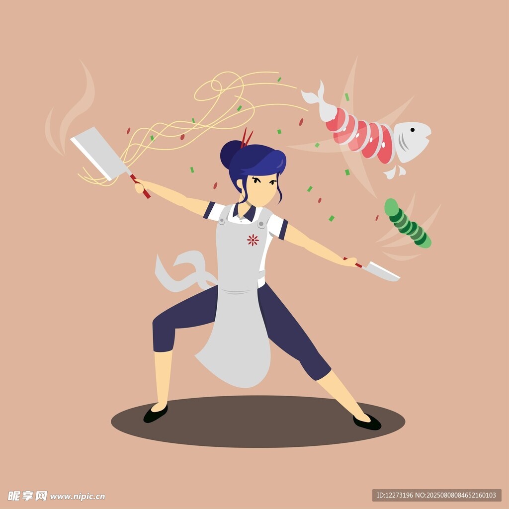 活力厨师烹饪瞬间