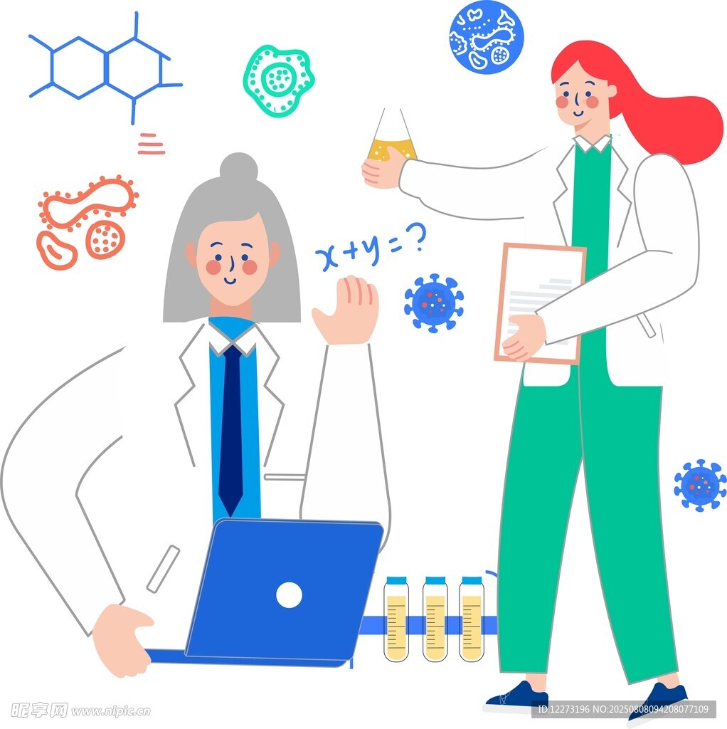 科研人员的实验与欢庆时刻