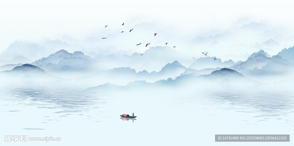 水墨山水背景