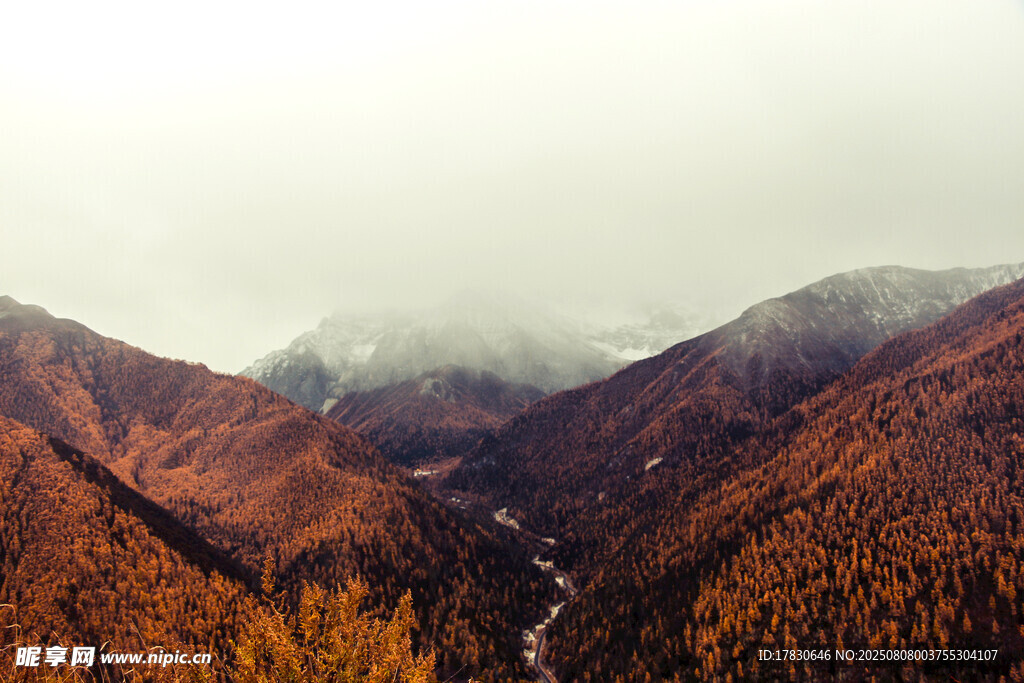 秋日山谷美景