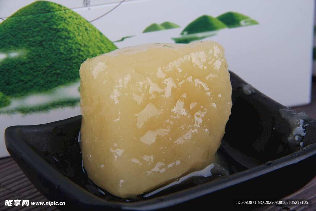 块状蜂蜜特写