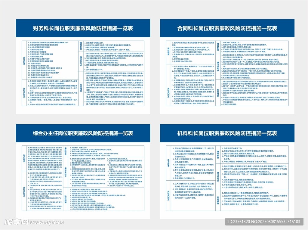 项目部科室风险管理