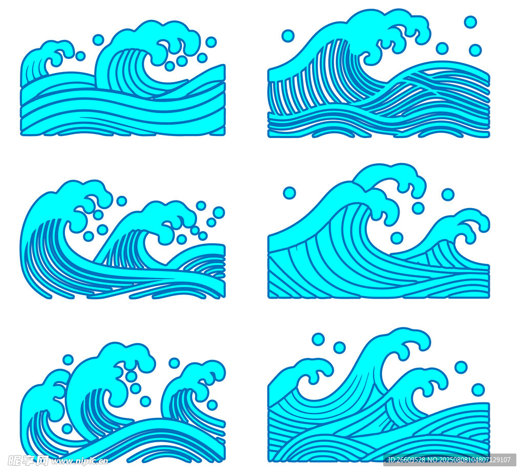 蓝色海浪