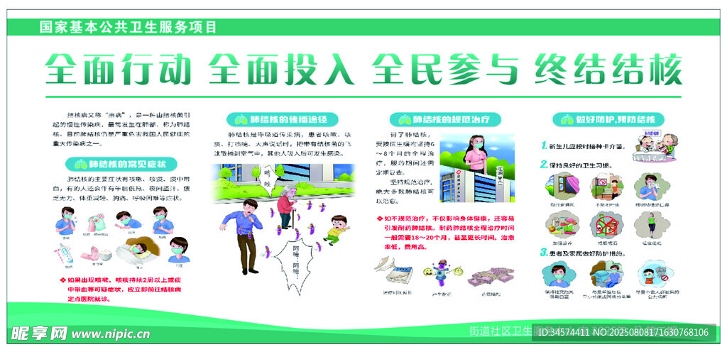 全民阅读活动宣传海报肺结核