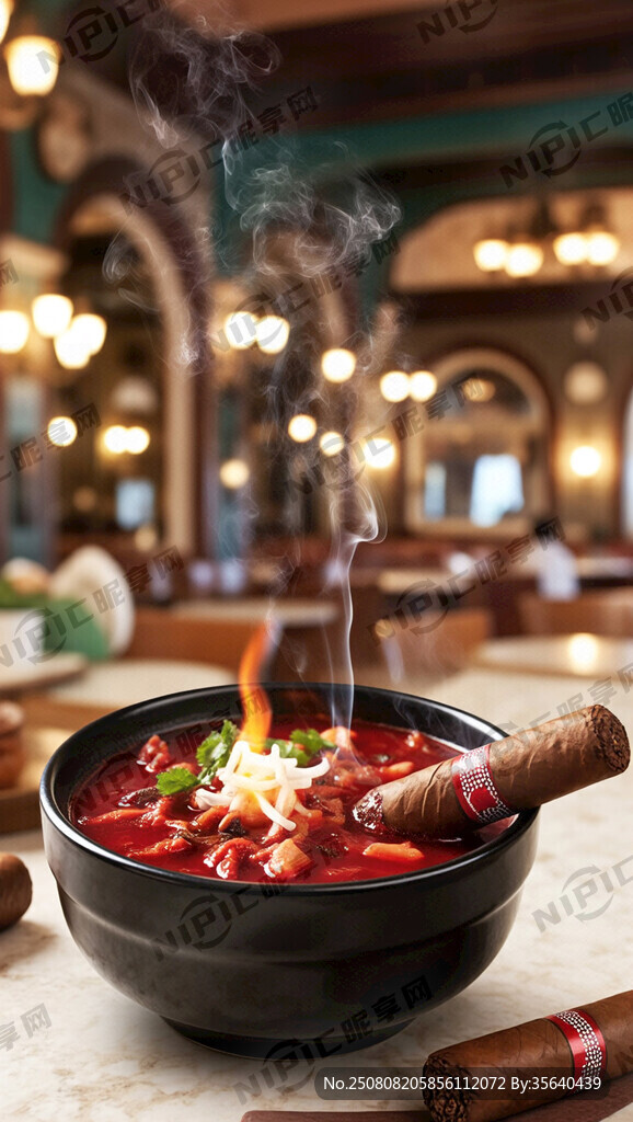 哈瓦那红汤雪茄宣传海报