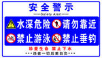 水深危险警示牌