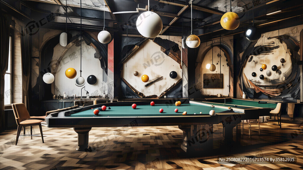 台球背景墙