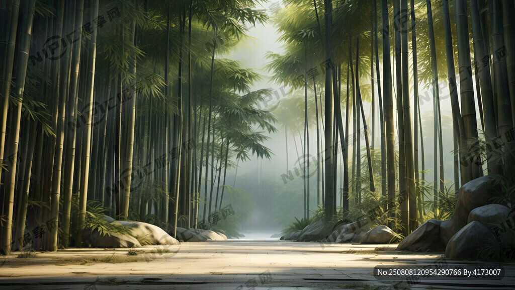 唯美新中式竹风景 超高清