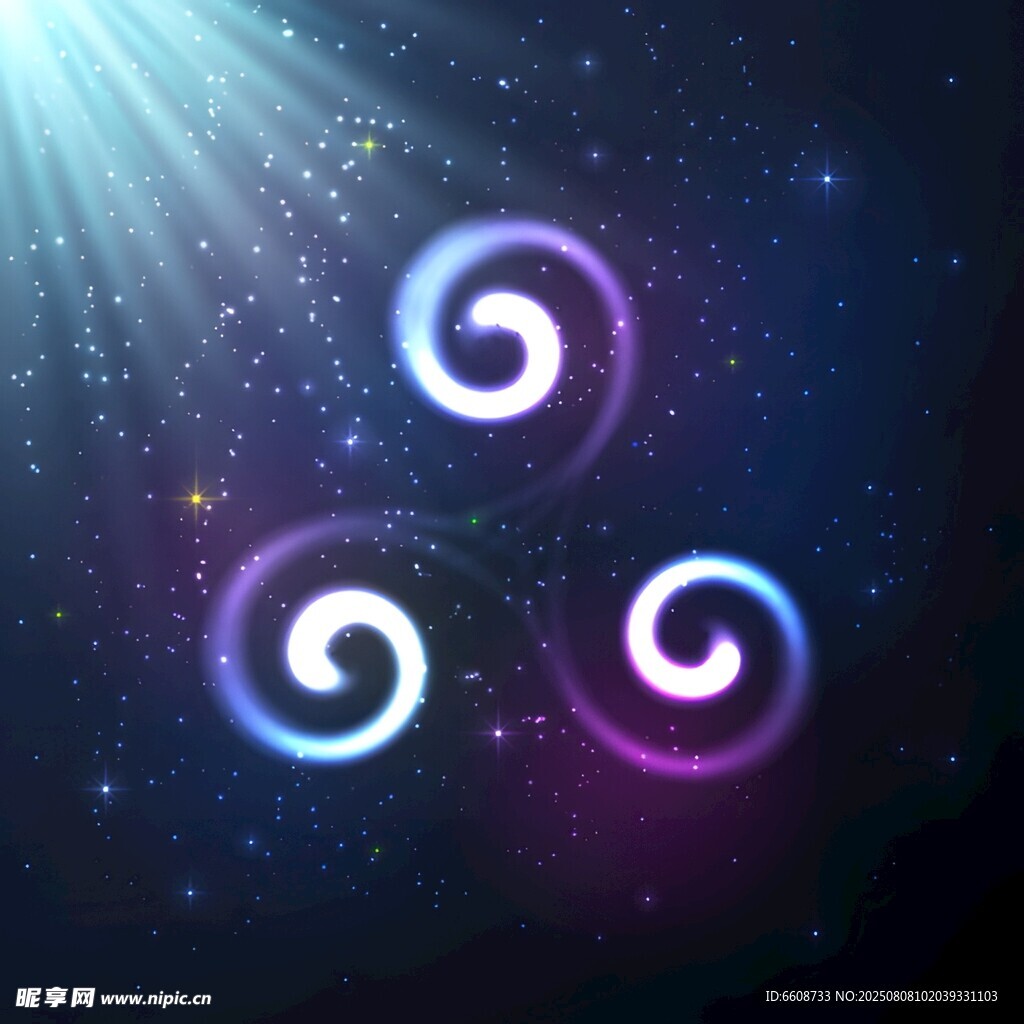 梦幻星空漩涡特效画面
