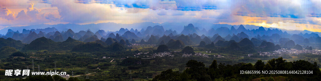 绚丽天空晚霞美景