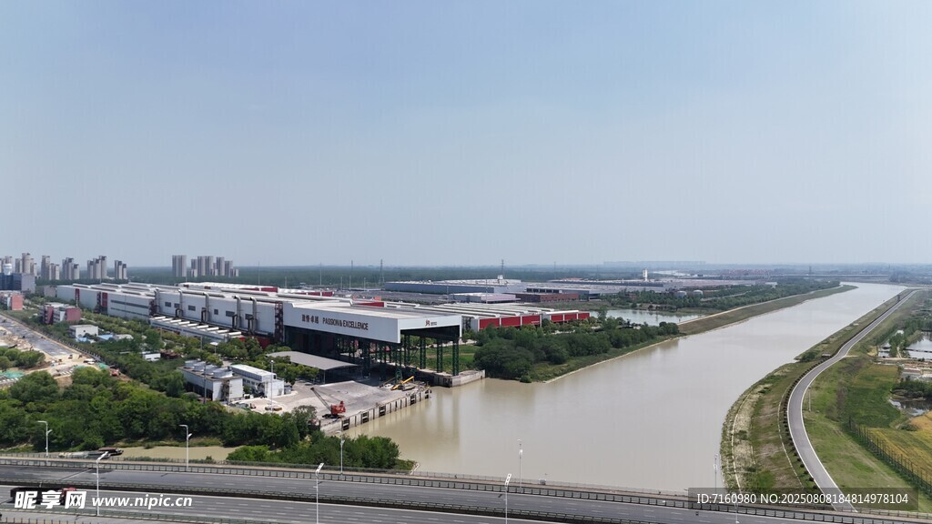 合肥派河河畔景观俯瞰