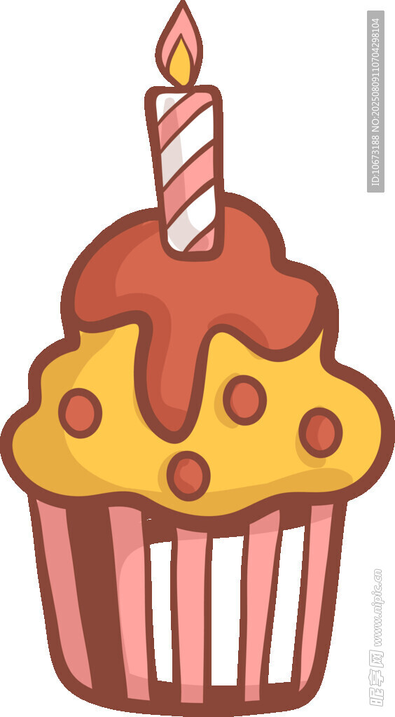 美味生日纸杯蛋糕