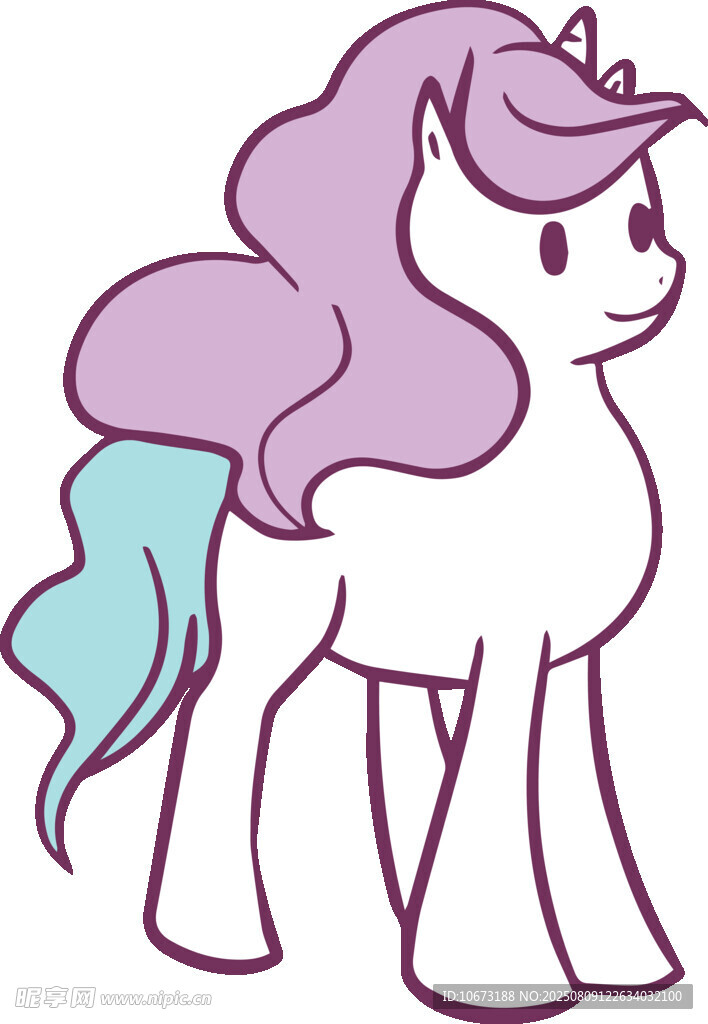 可爱独角兽卡通形象