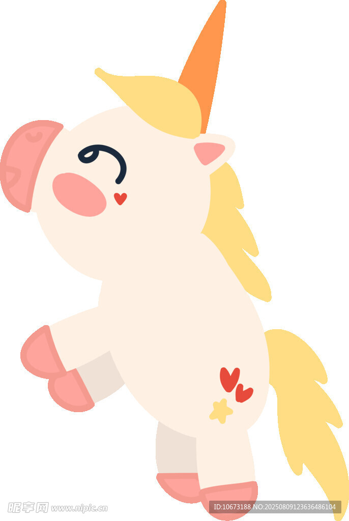 可爱独角兽卡通形象