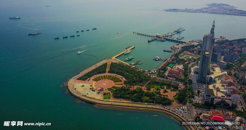 海滨城市美丽海岸线景观