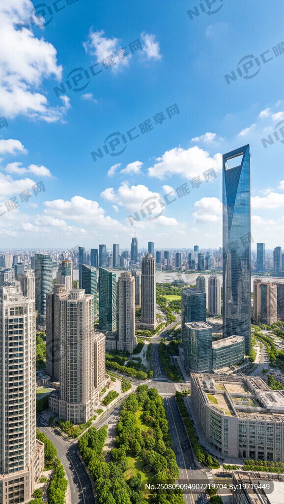 城市科技场景 以上海为主 画面