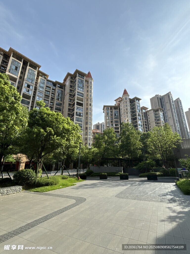 现代高层住宅区景观