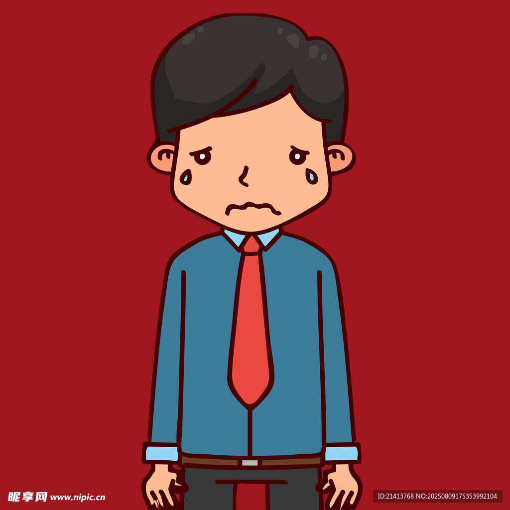 沮丧上班族